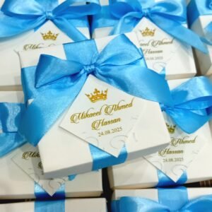 Sky blue 250 gram sweet boxes