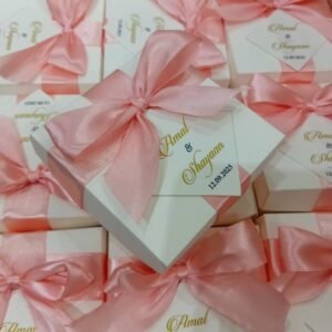 Peach Ribbon Boxes